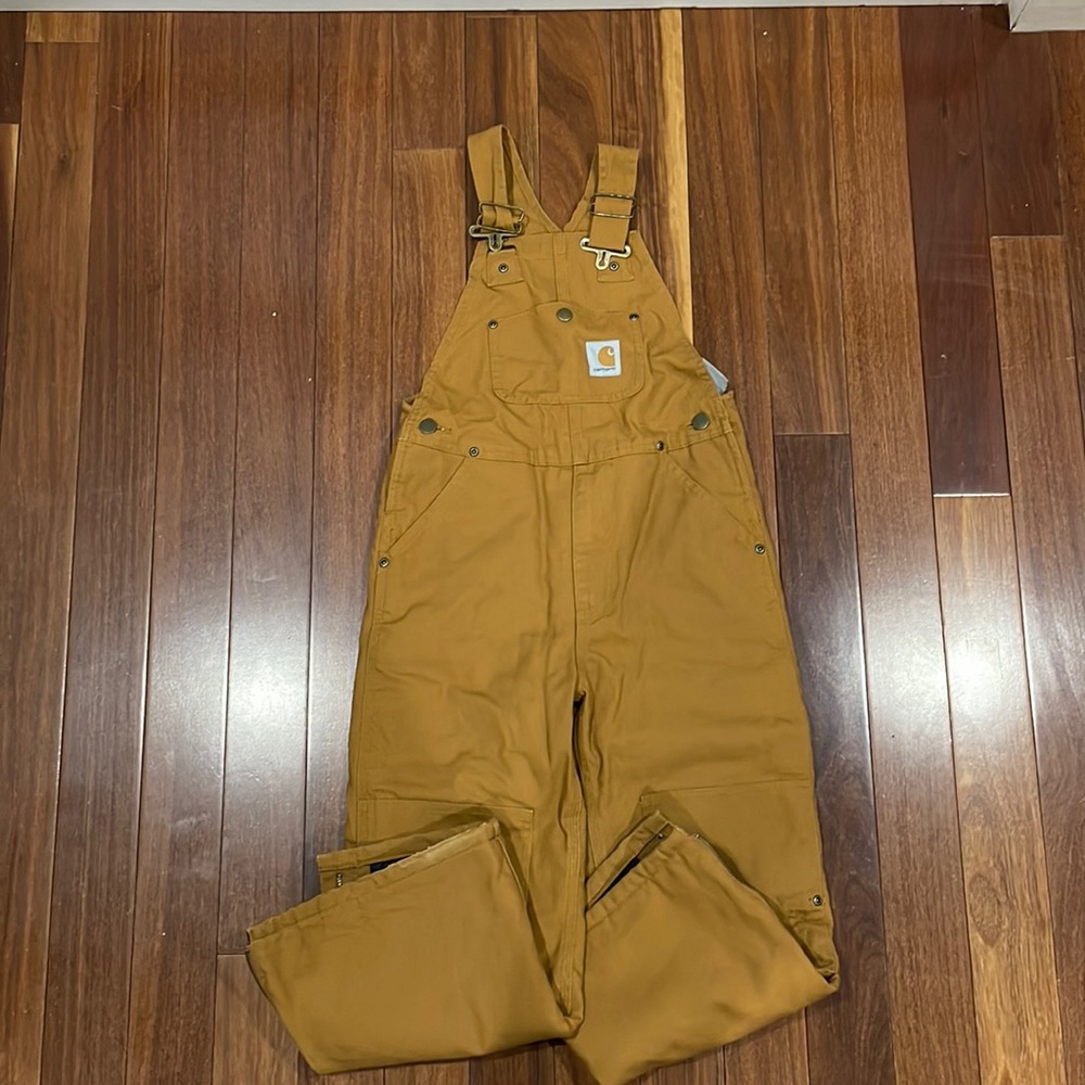 Boys Carhartt Quilt lined Bibs